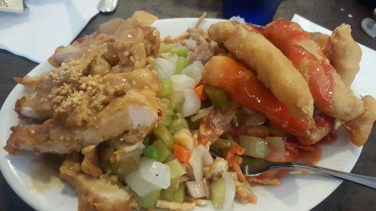 Traditional Chinese dishes at Shang Hai Restaurant.