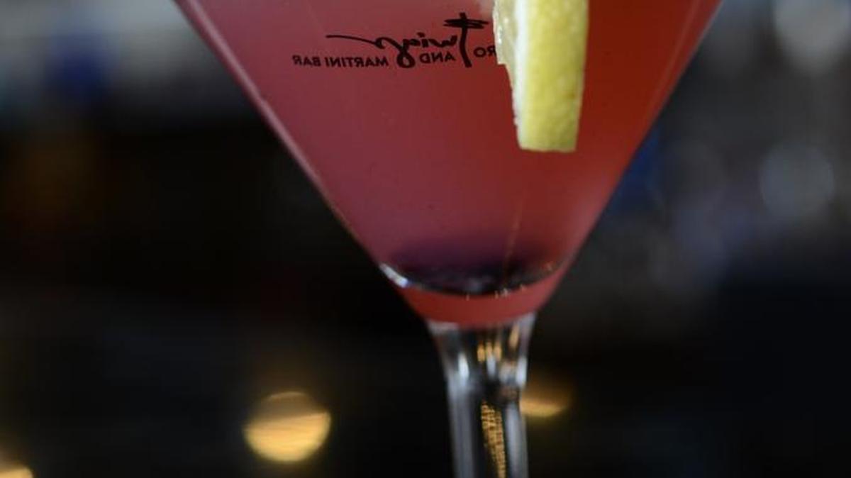 Twigs offers more than two dozen types of martinis and several different cocktails.