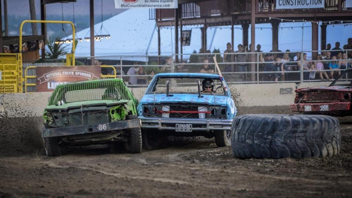The Benton Franklin Fair and Rodeo begins with a smashin’ good time at the Demolition Derby on Monday, Aug. 21, at 6:30 p.m. in Kennewick. The fair runs through Aug. 26 with a rodeo, fair rides, concessions, games and live concerts.