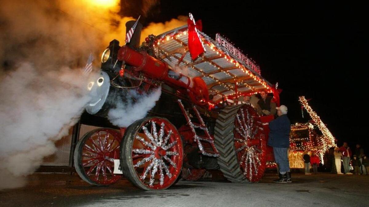 The Lighted Farm Implement Parade is Dec. 5 in Sunnyside.