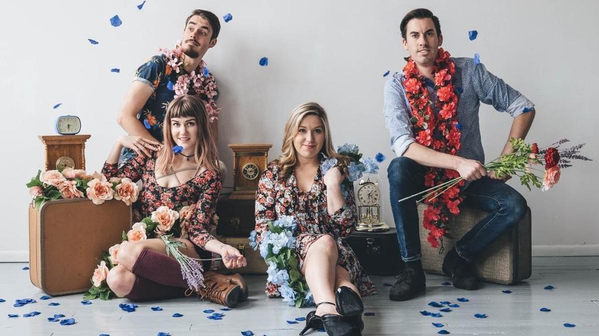 Kuinka — from front left, Miranda Zickler, Jillian Walker, Zach Hamer and, back left, Nathan Hamer — made quite an impression when it played Emerald of Siam last year. The band returns to the venue for a show Nov. 18.