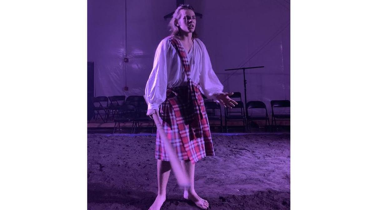 Colton Tinnin as Macbeth.
