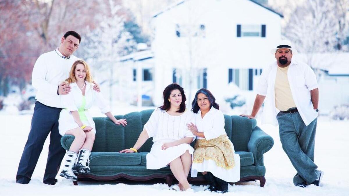The Richland Players’ production of “Our Lady of the Tortilla” opens Jan. 20. The cast includes, from left to right, Erick Mercado, McKenzie Kennedy, Hazel Kwak, Ana Riel and Bobby Garcia.