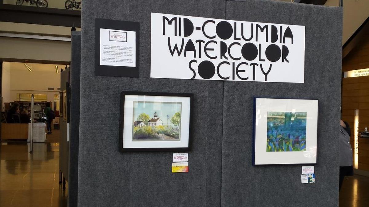 Paintings by members of the Mid-Columbia Watercolor Society are on display at the Richland Public Library throughout January.