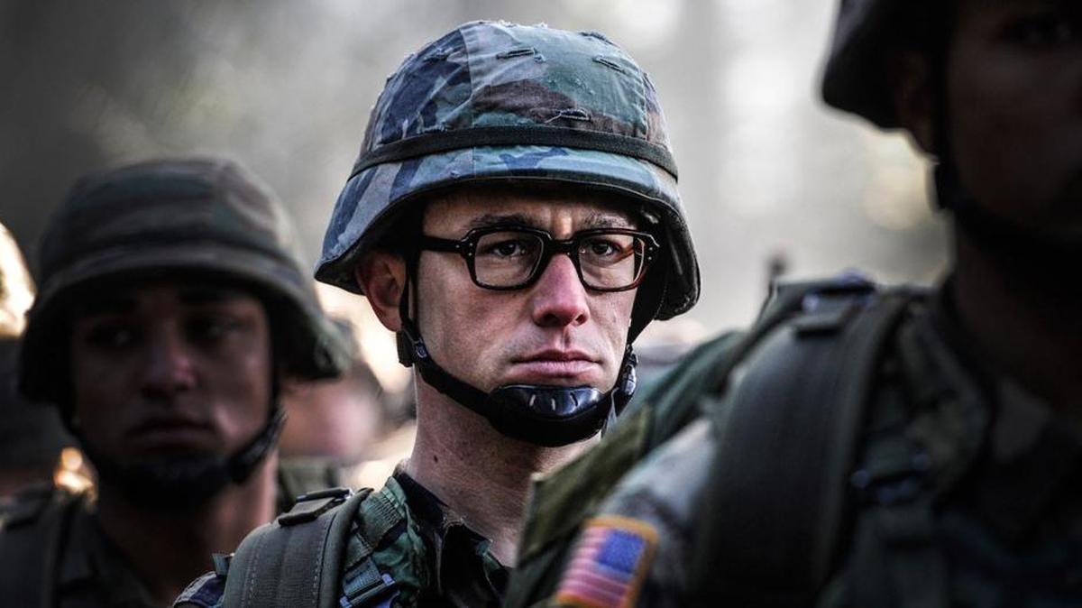 Joseph Gordon-Levitt as Edward Snowden in a scene from the movie “Snowden” directed by Oliver Stone.