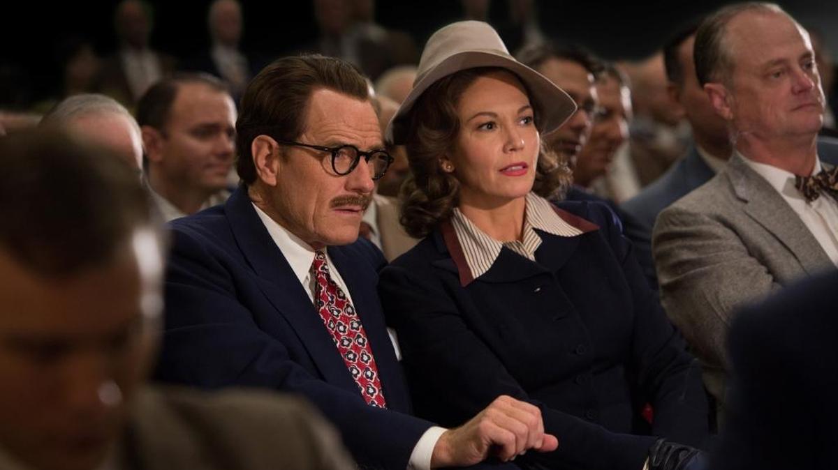 Bryan Cranston, left, and Diane Lane star in Trumbo.