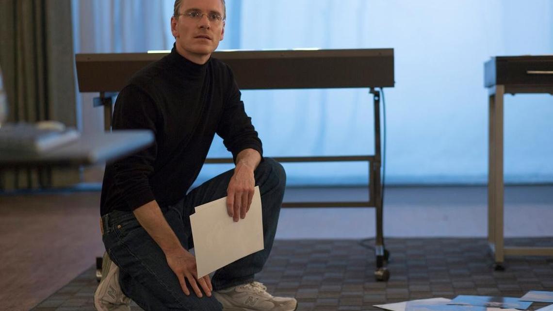 Michael Fassbender stars in Steve Jobs.