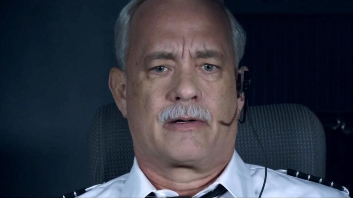 Tom Hanks as Chesley ‘Sully’ Sullenberger in “Sully.”