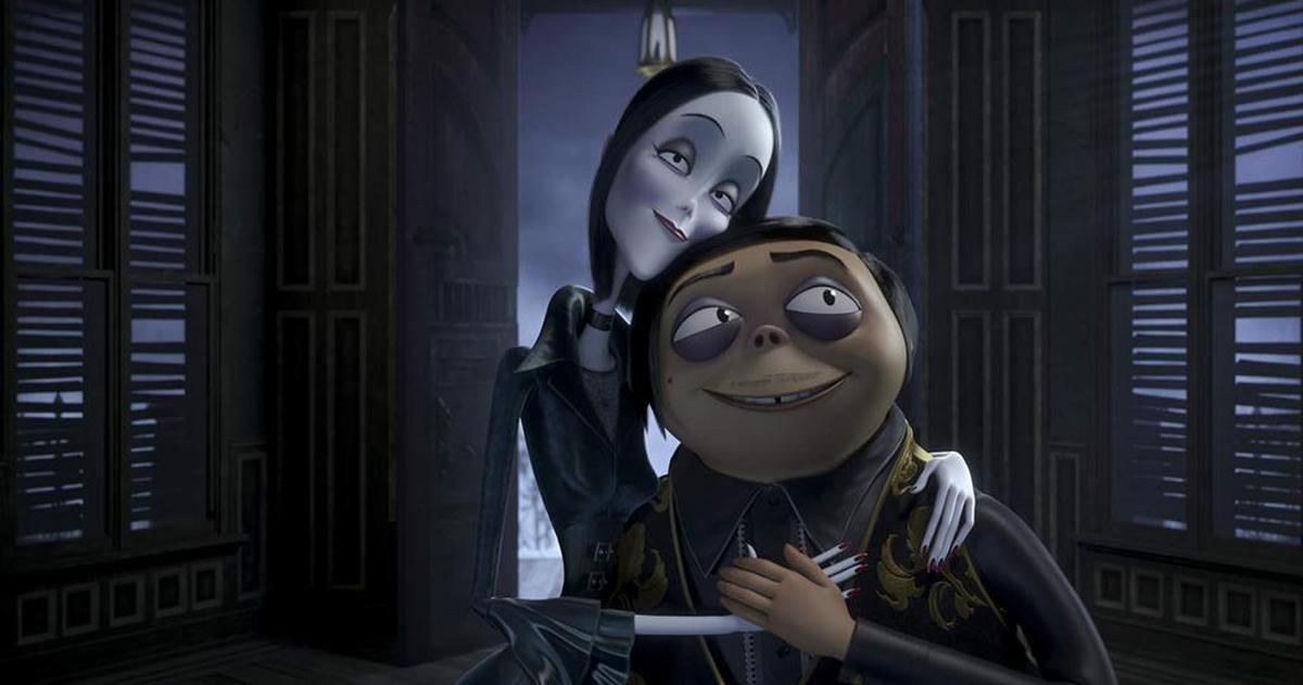 Charlize Theron and Oscar Isaac voice Gomez and Morticia in "The Addams Family."