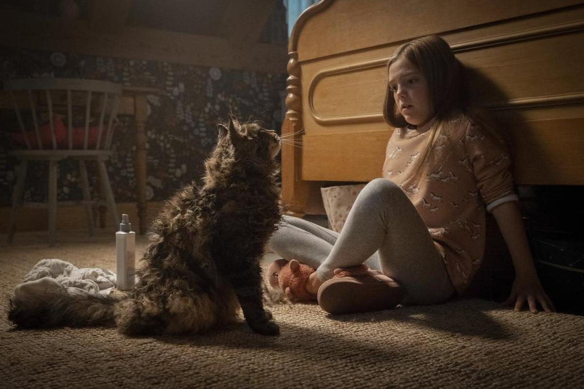 This image released by Paramount Pictures shows Jeté Laurence in a scene from "Pet Sematary."