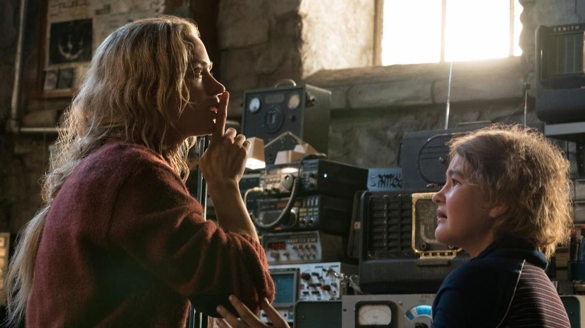 Emily Blunt playing Evelyn Abbott and Millicent Simmonds playing Regan Abbott live in a world where the slightest sound can mean death. “A Quiet Place” is a movie filled with tension, on par with “Alien.”