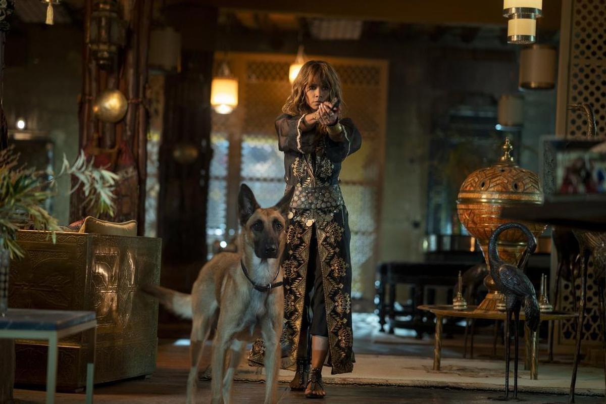 This image released by Lionsgate shows Halle Berry in a scene from "John Wick: Chapter 3 - Parabellum."