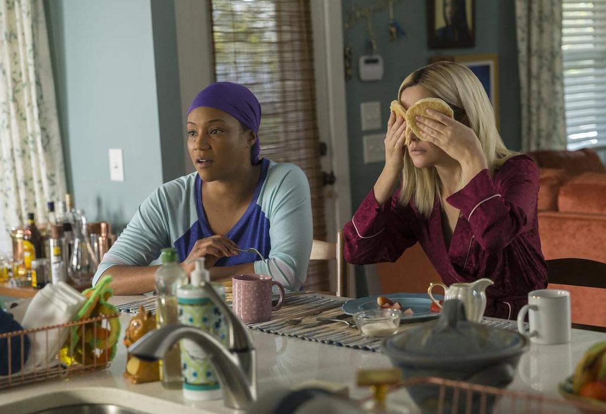 Tiffany Haddish, left, and Rose Byrne in a scene from “Like a Boss.”