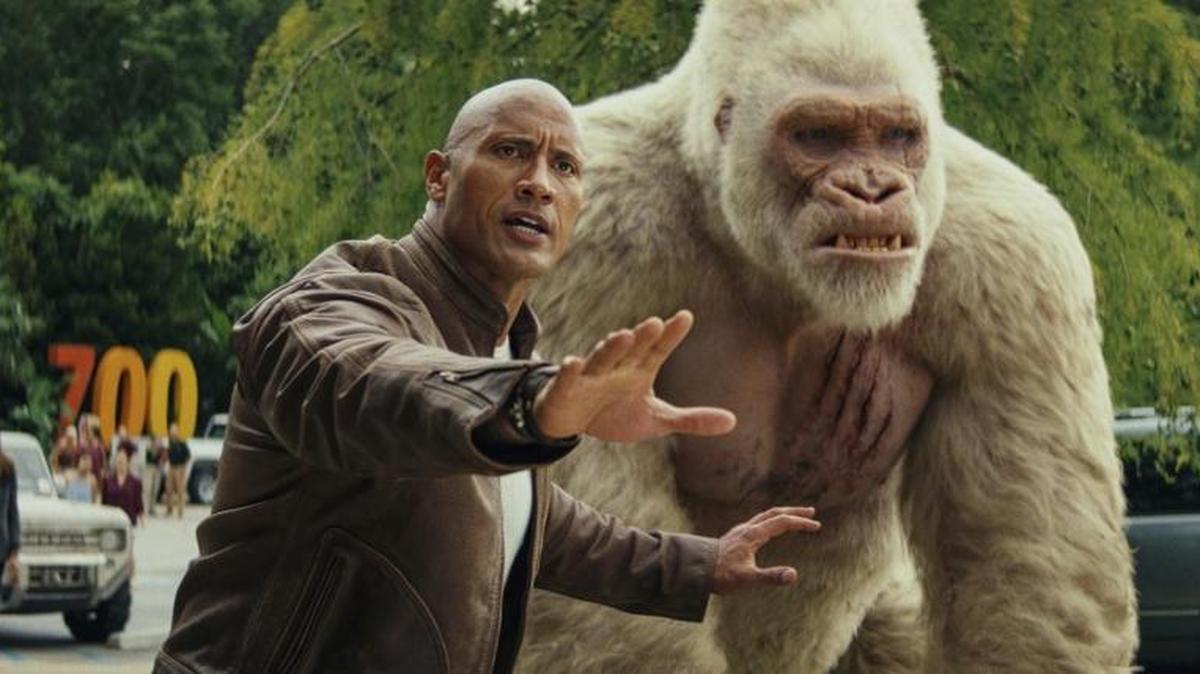 Dwayne Johnson stars in "Rampage," based on the popular arcade game from the 1980s. Like the game, the movie has plenty of huge monsters destroying buildings ... and it’s a lot of fun.