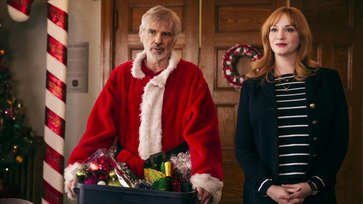 Billy Bob Thornton as Willie and Christina Hendricks as Diane in a scene from the movie “Bad Santa 2,” directed by Mark Waters.