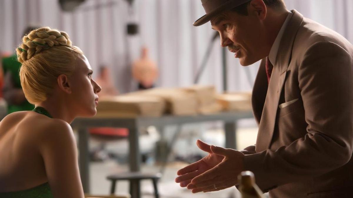 Scarlett Johansson and Josh Brolin appear in a scene from “Hail, Caesar.”