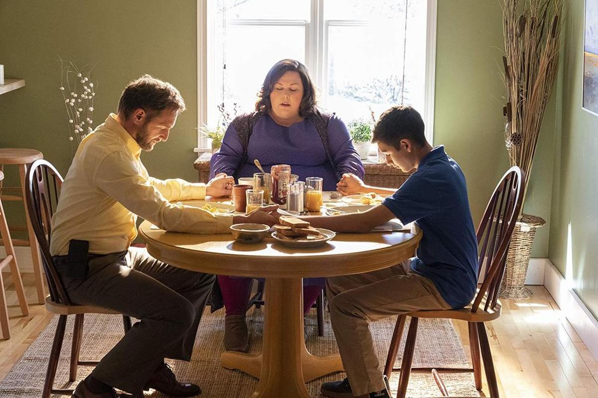 Josh Lucas (left), Chrissy Metz, and Marcel Ruiz in "Breakthrough."
