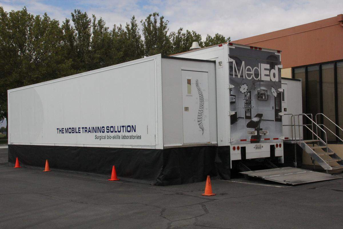 The mobile lab at last year’s SIGN Fracture Care International conference.
