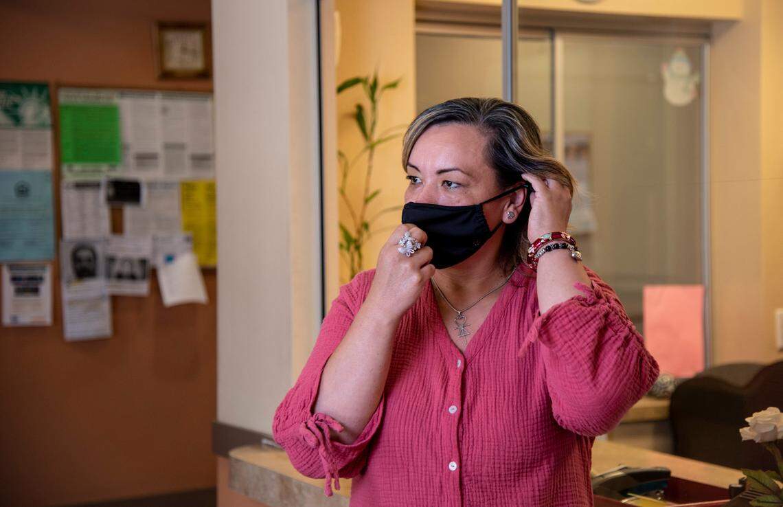 Afraid to ask for a ride and expose anyone else, Victoria Chavez, 44, walked a half mile to Lourdes Medical Center’s emergency room where she was diagnosed with COVID-19. Chavez spent the next several weeks in isolation, dehydrated, feverish and exhausted by simple tasks.