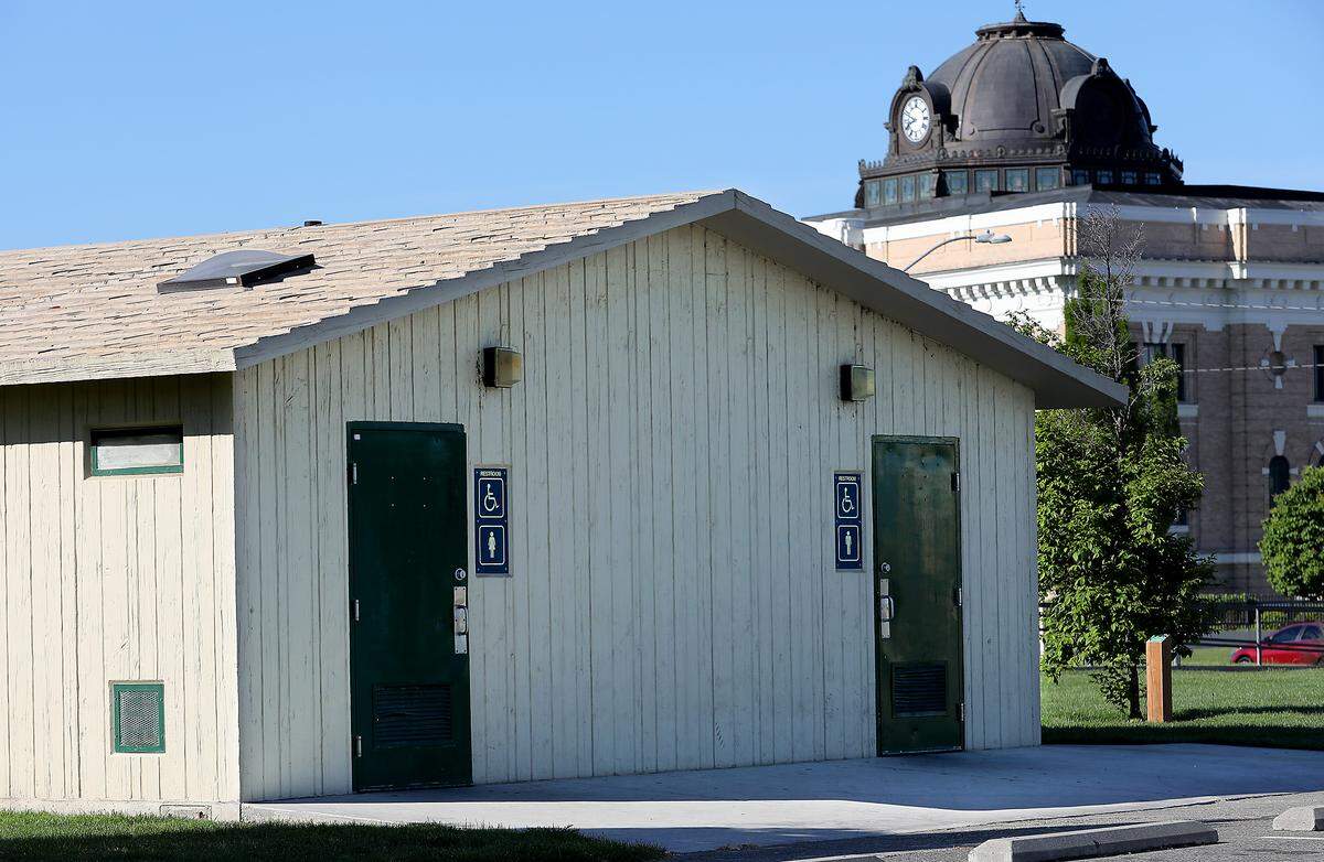 Pasco is moving forward with a series of safety improvements in its downtown corridor and at parks, including safety improvements at bathroom facilities. This bathroom building is in Volunteer Park near the Franklin County Courthouse on North Fourth Avenue.