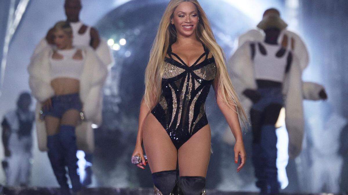 Beyoncé performs at the Renaissance World Tour stop in Phoenix, Arizona.