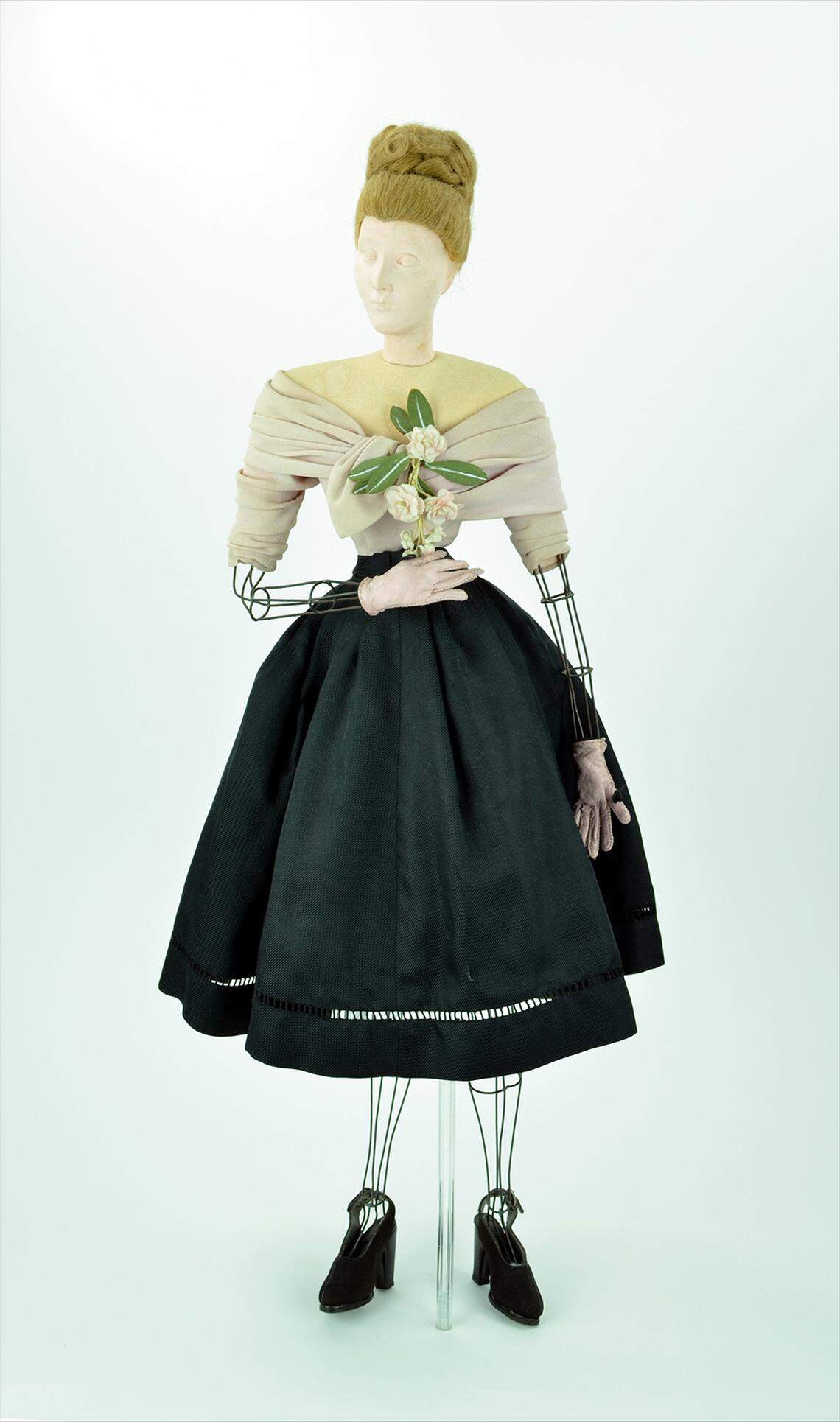 Lelong Dance Dress from the Théâtre de la Mode collection, original 1946 fashion and mannequin; Gift of Chambre Syndicale de la Couture Parisienne and Paul Verdier, Collection of Maryhill Museum of Art