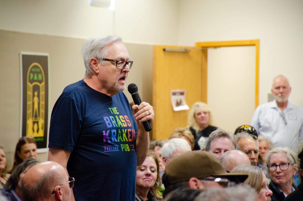Tri-Cities resident Jeff Gilmore says Sunday he would like to ask Rep. Dan Newhouse about his support for the LGBTQ community and what he’s doing to support students for all children.
