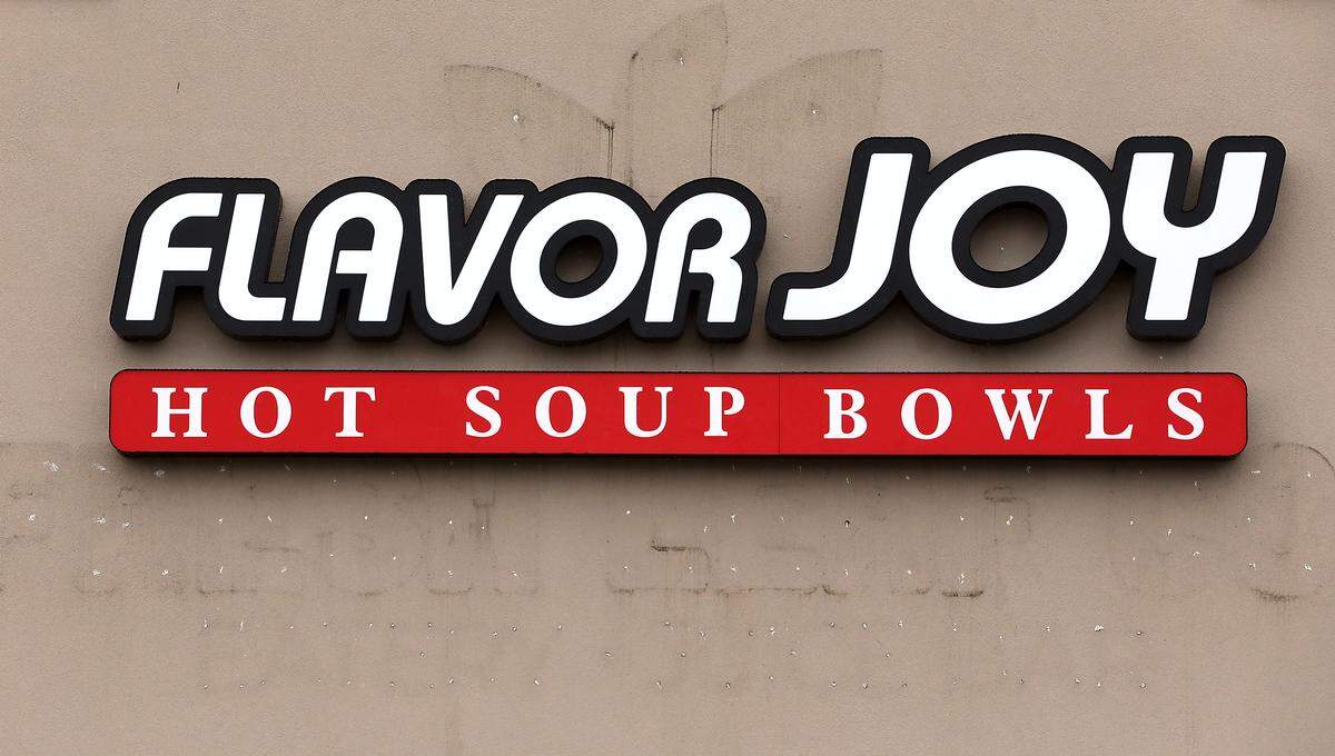 A sign for a new restaurant named Flavor Joy Hot Bowl Soups has been installed on the former Fresh Leaf Co. location at 1080 George Washington Way in Richland.