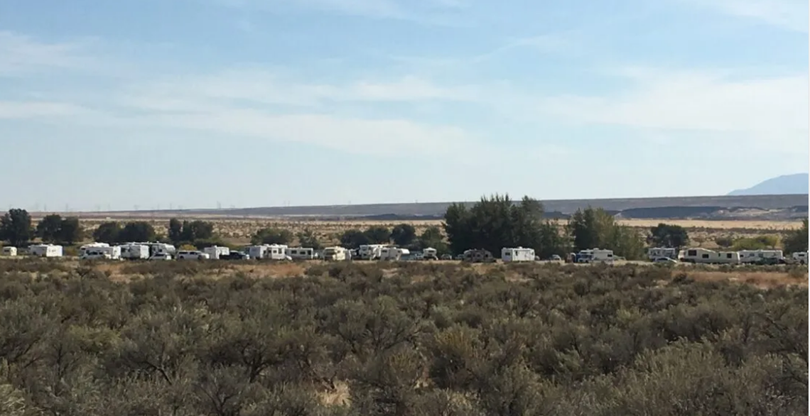 Dozens of users may camp at the Vernita Bridge access site to the Columbia River in Eastern Washington during the fall salmon season.