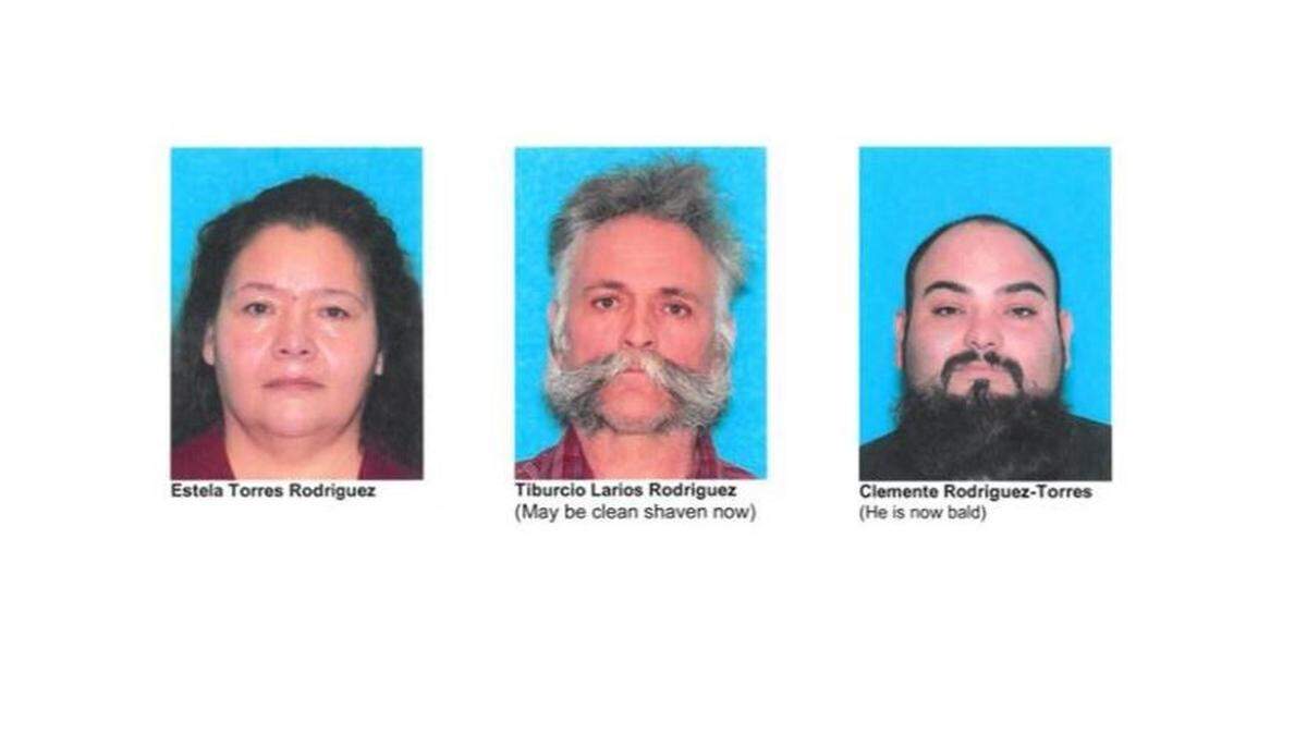 Franklin County Sheriffs are looking for Estela Torres Rodriguez who has been missing since Thursday. They are also hunting for Tiburcio Larios Rodriguez and Clemente Rodriguez-Torres who are wanted in connections with the disappearance.