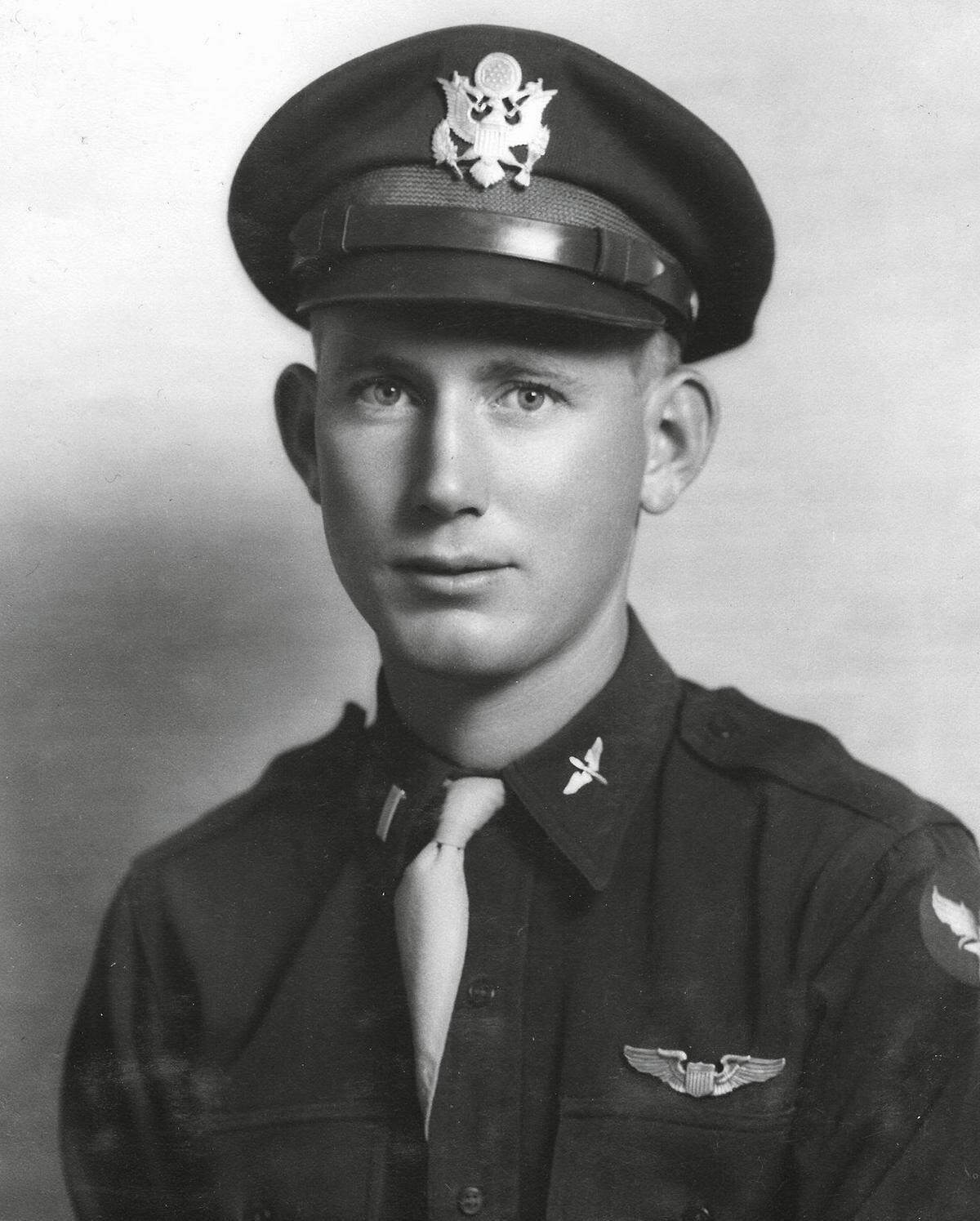A military portrait of George Jenkins of Richland who celebrated his 100th birthday on March 27.