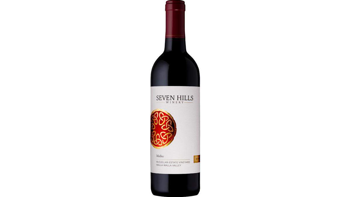 Seven Hills Winery and winemaker Casey McClellan were the first to produce a Malbec in the Walla Walla Valley. The Seven Hills Winery 2018 McClellan Estate Vineyard Malbec is young and vibrant.