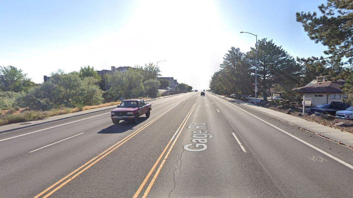 An elderly woman was hit on Gage Boulevard while crossing the street, Richland police said.