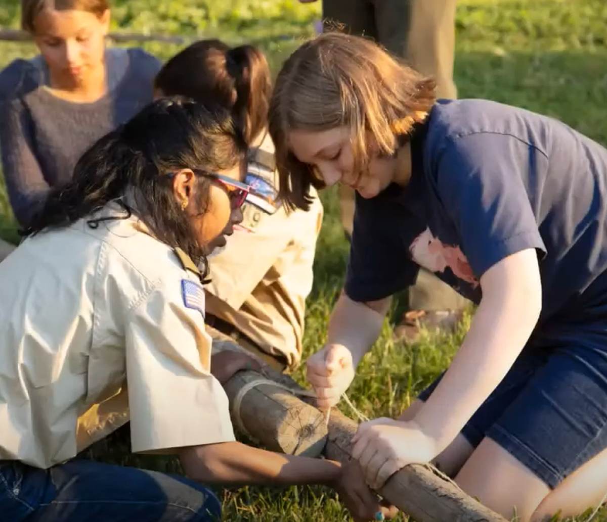 Advaitha Motkuri works toward her Eagle Scout rank by earning merit badges
