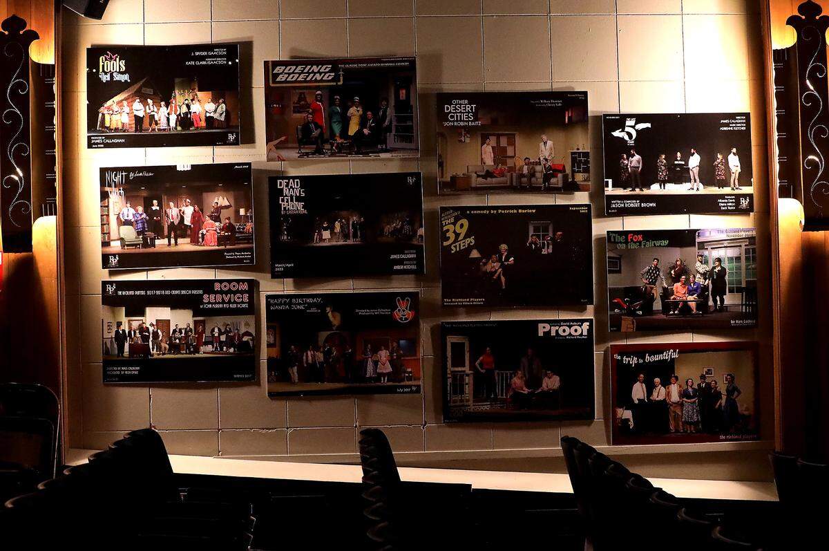 Posters from previous performances are displayed on the walls of the Richland Players theater building at 608 The Parkway in Richland.. The organization, established in 1944, is holding a Open House and Volunteer Fair from 4 p.m. to 7 p.m. on January 11.