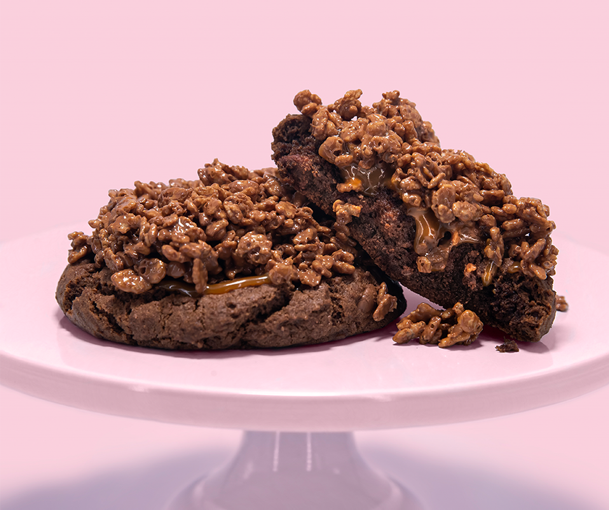 A chocolate crunch cookie is one of Crumbl Cookies 120 specialty flavors that rotate on a weekly basis. A Crumbl store will be opening in Richland in the coming months.