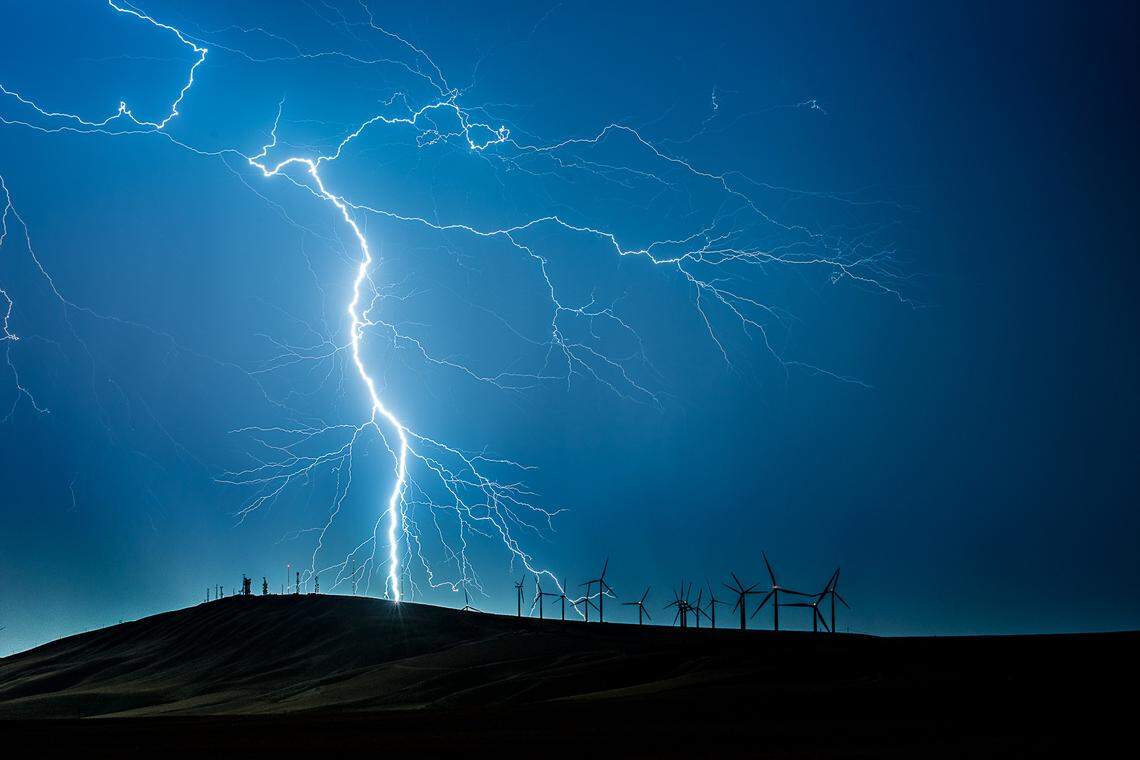 Photographer Scott Butner captured this image during a previous lightning storm.
