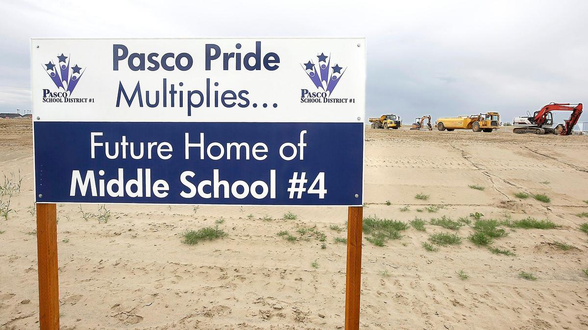 Construction of the Pasco Middle School #4, now named in honor of longtime Pasco educator Ray Reynolds, is the first component for the district to begin the transition of sixth grade students back to middle schools.