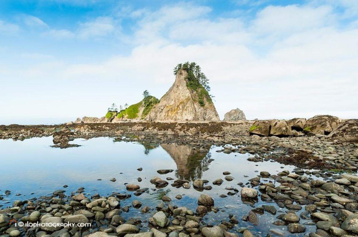 Photo of Rialto Beach, courtesy of the Washington Trails Association.