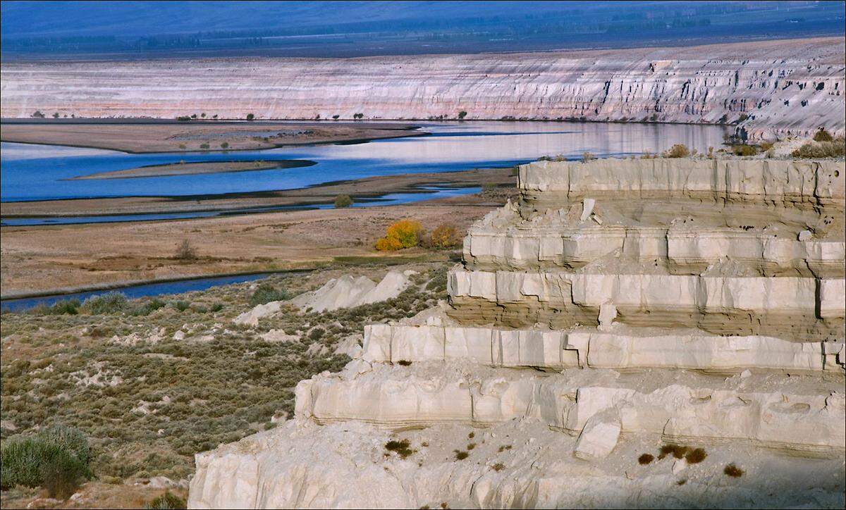 The White Bluffs along the Columbia River have been part of the Hanford Reach National Monument since 2000.