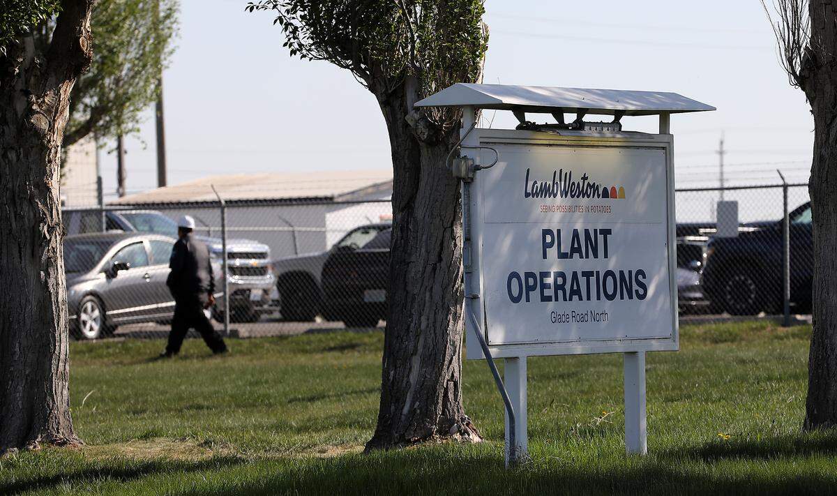 The Lamb Weston Potato Processing plant in Pasco is located just north of the Tri-Cities Airport.