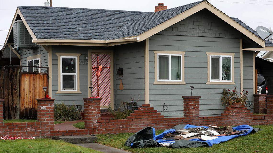 An attic fire forced a family out of their Pasco home at 209 W. Shoshone St. on Sunday afternoon.