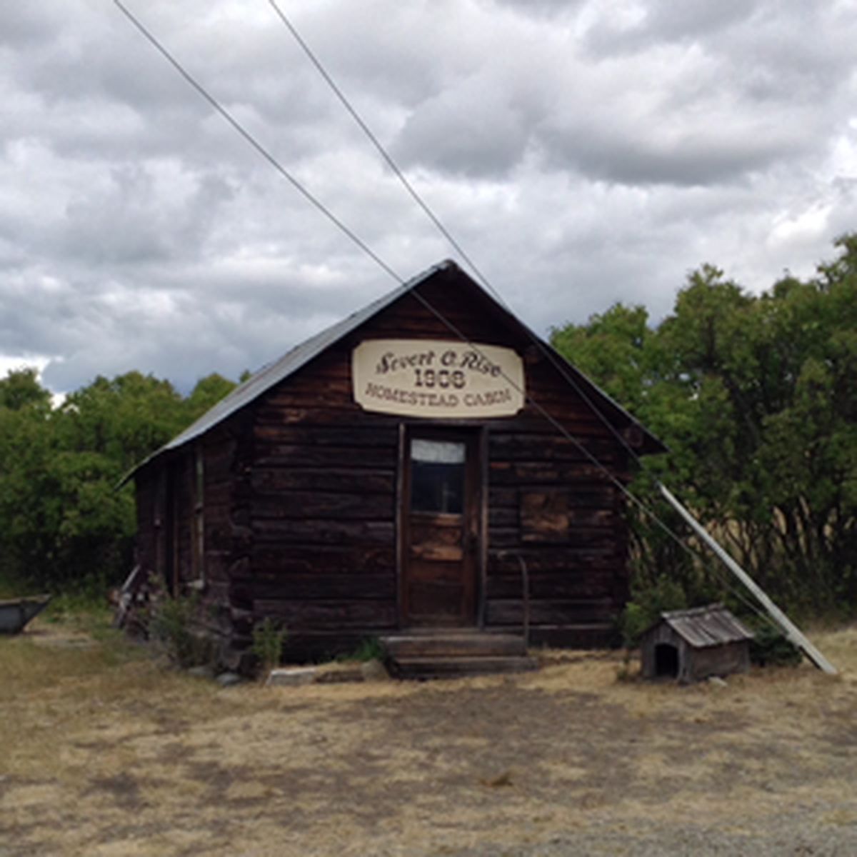 Shot of a cabin in Old Molson