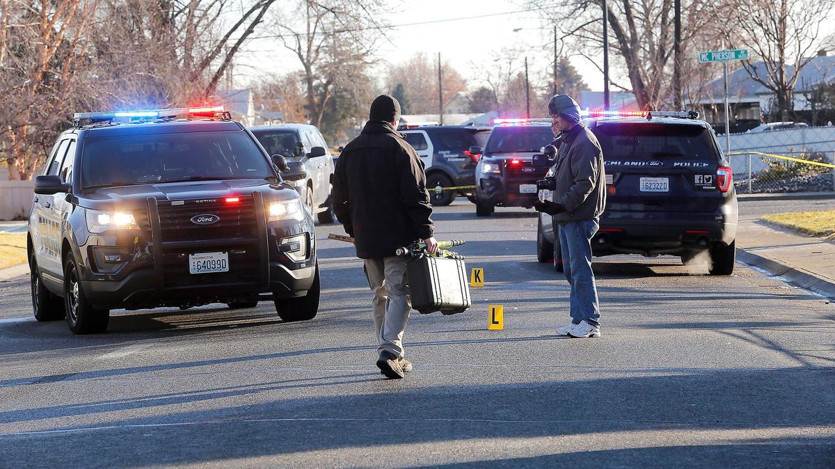 Detectives with the multi-agency Special Investigations Unit, which handles officer-involved deaths in Benton and Franklin counties, conclude their investigation on the 1300 block of Wilson Street in Richland. A man who fought with police late Sunday later died at a hospital, said Richland officials.