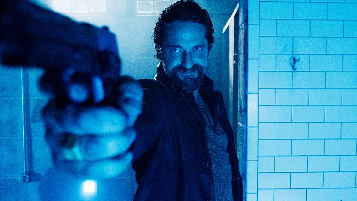 Gerard Butler stars as “Bob Viddick” in Joe Carnahan’s “Copshop.”