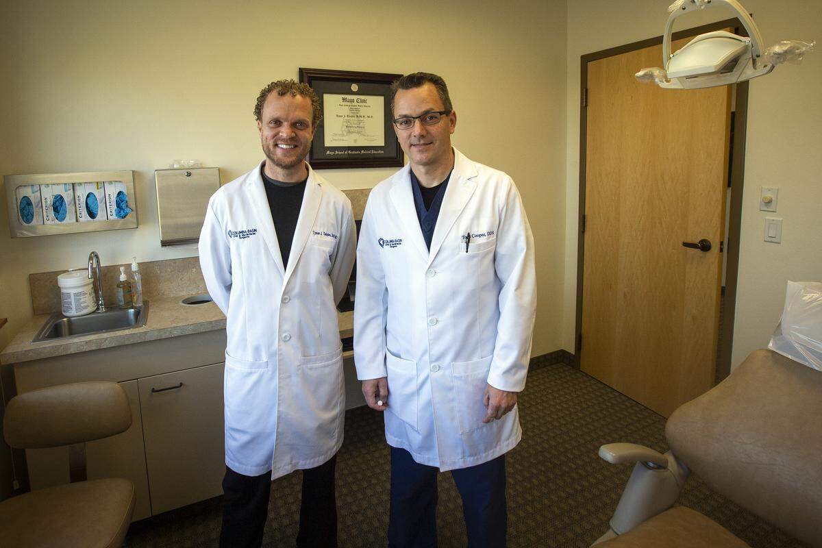 Tyson Teeples and Todd Cooper are oral surgeons at Columbia Basin Oral & Maxillofacial Surgeons in Kennewick. The practice is offering an opioid alternative to fight and prevent drug abuse in the Tri-CIties.