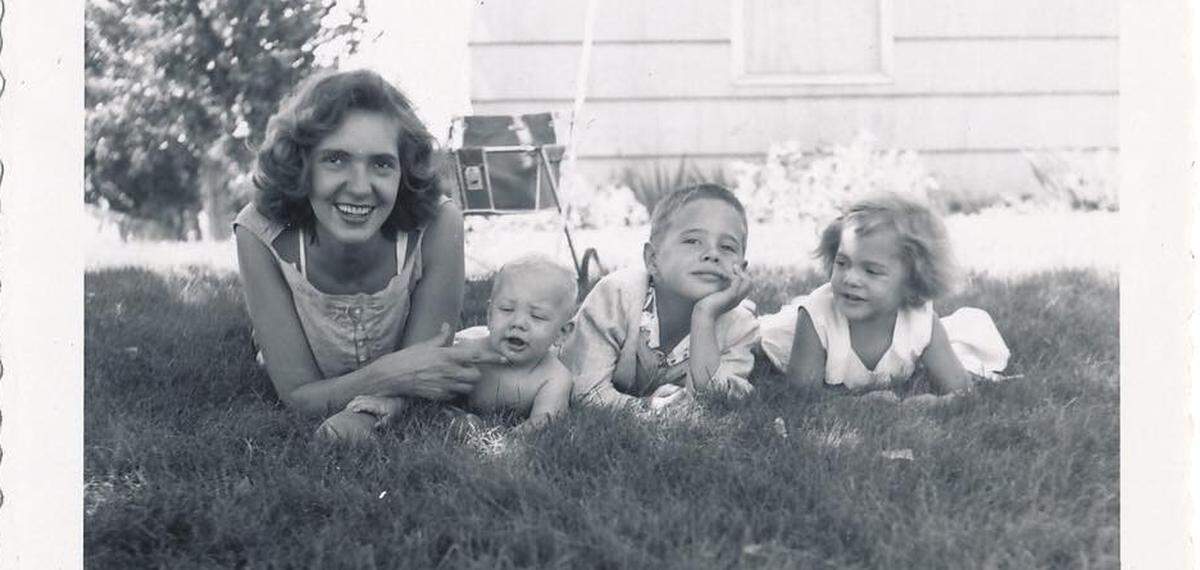 Shirley Miller with her children, Andy, Jennifer and Stanley.