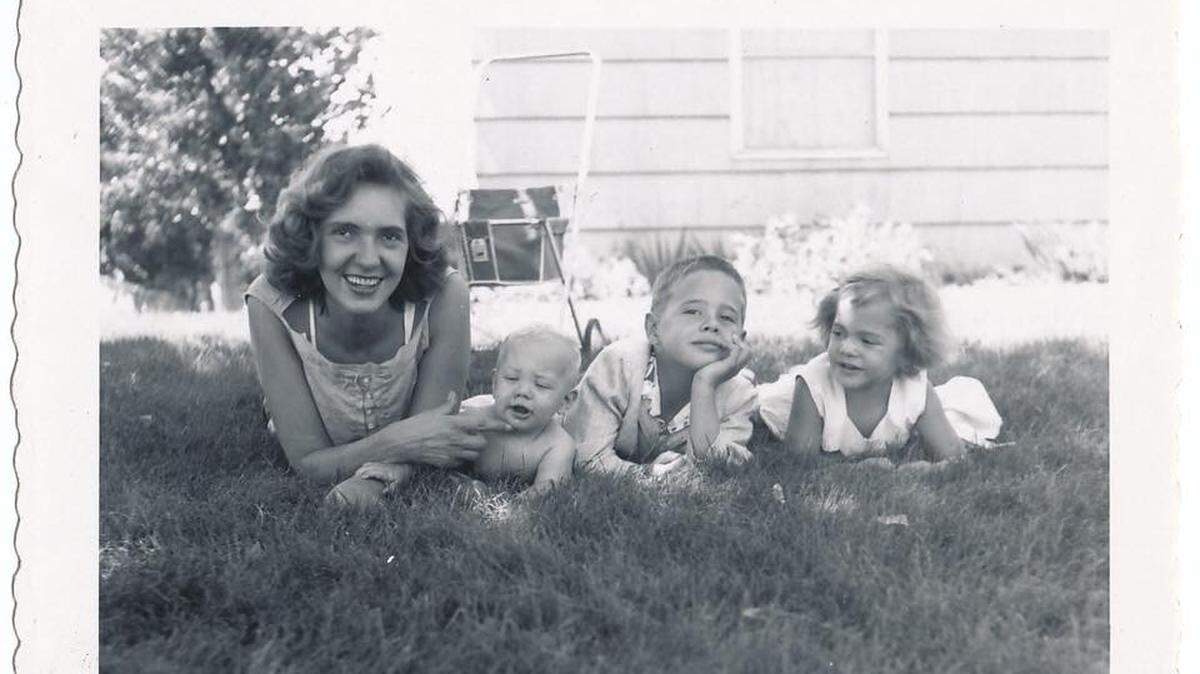 Shirley Miller with her children, Andy, Jennifer and Stanley.