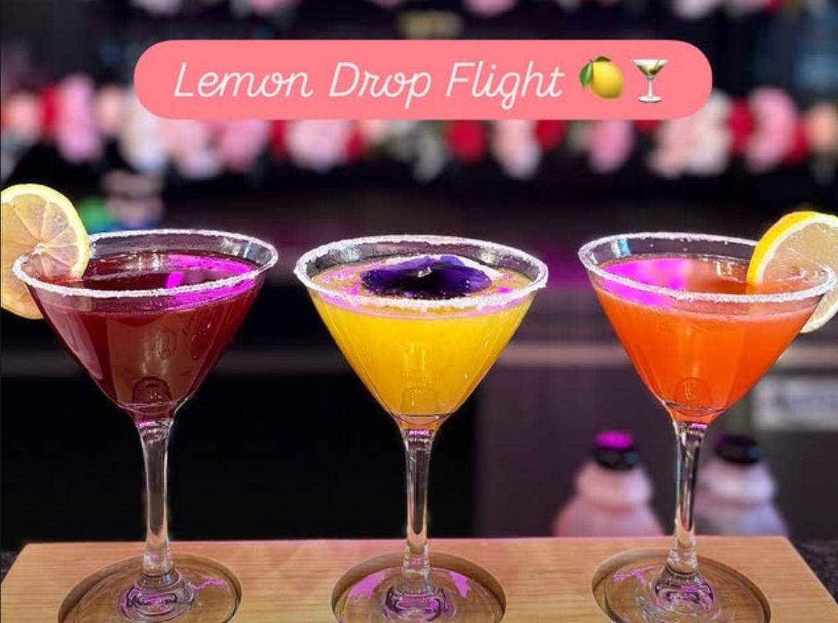 Lemon drop flights are Brunch Bliss & Bubbles