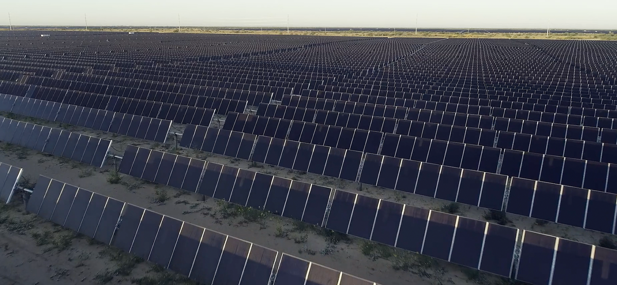 Innergex Renewable Energy plans the Wautoma Solar Energy Project in Benton County. Shown is its solar project in Winkler County, Texas.